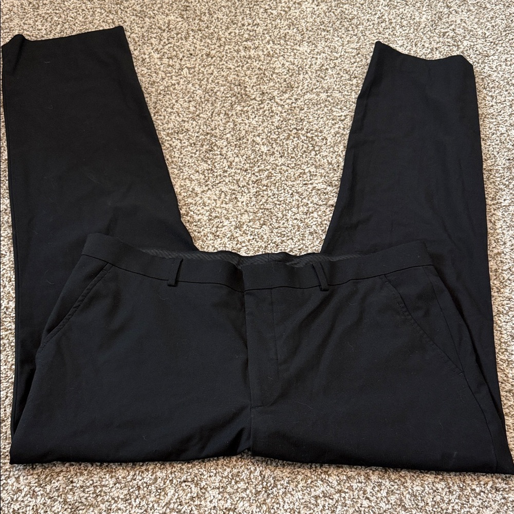 🌿 JF J.Ferrar Classic Black Men's Dress Pants - Picture 4 of 7